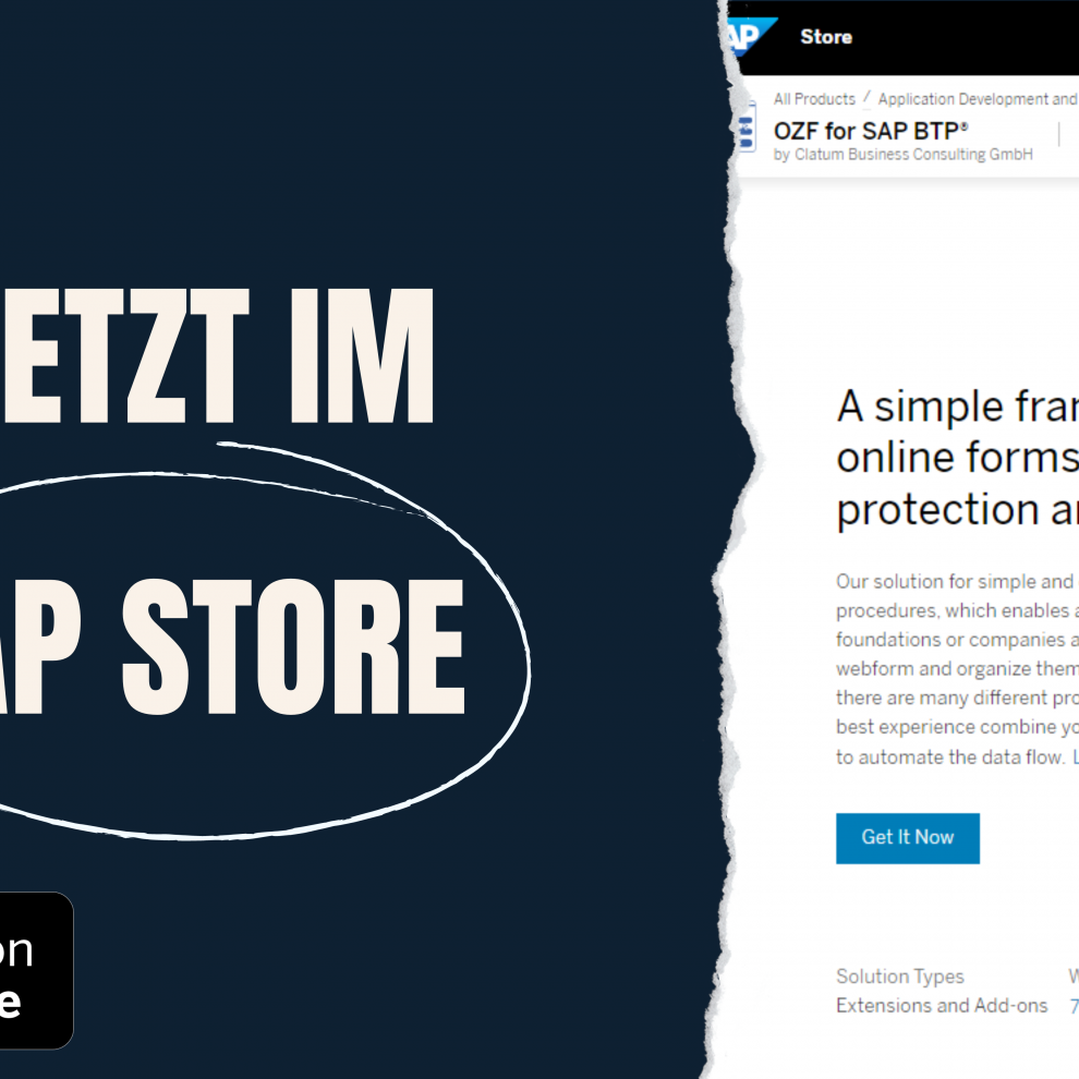 Unsere Lösung für ein modernes digitales Antragsmanagement ist im SAP Store.